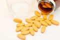 Medical pills tablets capsules caplets Royalty Free Stock Photo