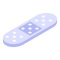 Medical plaster icon, isometric style