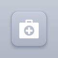 Medical portfolio button, best vector Royalty Free Stock Photo
