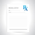 Medical prescription illustration design