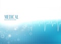 Medical presentation banner design background Royalty Free Stock Photo