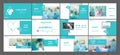Medical presentation corporate identity healthcare Geometric cover, Royalty Free Stock Photo