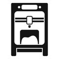 Medical printing icon simple vector. Bioprinting anatomy