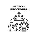 Medical procedure icon vector illustration