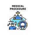Medical procedure icon vector illustration