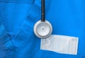 Medical profession concept in the form of a stethoscope