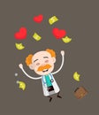 Medical Professional Doctor - Jumping with Hearts and Money