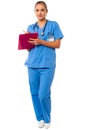 Medical professional writing case history Royalty Free Stock Photo