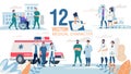 Medical Professionals Characters Flat Vector Set