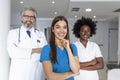 Medical professionals standing together. concept of health protection. Successful team of medical doctors are looking at camera Royalty Free Stock Photo
