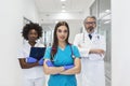 Medical professionals standing together. concept of health protection. Successful team of medical doctors are looking at camera Royalty Free Stock Photo