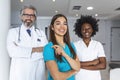 Medical professionals standing together. concept of health protection. Successful team of medical doctors are looking at camera Royalty Free Stock Photo