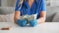 Medical profit expensive healthcare doctor money Royalty Free Stock Photo