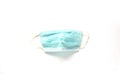 Medical protective mask on a white background