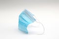 Medical protective mask on white background. PPE Surgical disposable masks