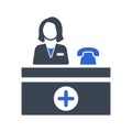 Medical Receptionist Icon