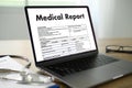 Medical records patient information Medical technology concept Royalty Free Stock Photo