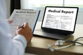 Medical records patient information Medical technology concept Royalty Free Stock Photo