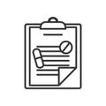 Medical Records Tablets Pills Outline Icon