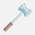 Medical reflex hammer icon, cartoon style