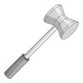 Medical reflex hammer icon monochrome