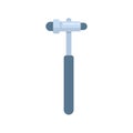 Reflex hammer showing neurological examination tool Royalty Free Stock Photo