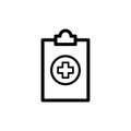 Medical report icon flat vector template design trendy Royalty Free Stock Photo