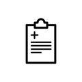 Medical report icon flat vector template design trendy Royalty Free Stock Photo