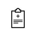 Medical report icon flat vector template design trendy Royalty Free Stock Photo