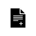 Medical report icon flat vector template design trendy Royalty Free Stock Photo