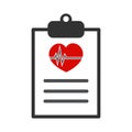 Medical report icon vector basic RGB Royalty Free Stock Photo