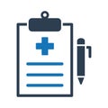 Medical report icon vector basic RGB Royalty Free Stock Photo