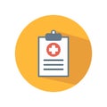 Medical report icon vector basic RGB Royalty Free Stock Photo