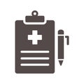 Medical report icon vector basic RGB Royalty Free Stock Photo