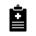 Medical report icon vector basic RGB Royalty Free Stock Photo