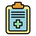 Medical report icon vector flat Royalty Free Stock Photo