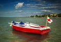 Medical rescue boat float on Lake Balaton, Hungary