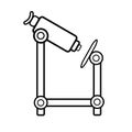 Medical research optical digital small tabletop microscope for research in the laboratory, studying scientific drugs