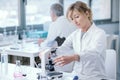 Medical researcher working in the lab Royalty Free Stock Photo