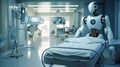 medical robot assists the human doctor