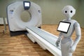 Medical robot in hospital Royalty Free Stock Photo