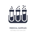 medical samples in test tubes couple icon on white background. Simple element illustration from Medical concept Royalty Free Stock Photo