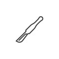 Medical scalpel line icon Royalty Free Stock Photo