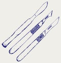 Medical scalpels Royalty Free Stock Photo