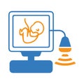 medical, scan, ultrasound, x-ray, test, medical ultrasound icon