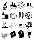 Medical science Icons Set Royalty Free Stock Photo