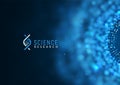 Medical or scientific research  background template. Science abstract web banner with blur effect Royalty Free Stock Photo