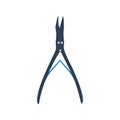 Medical scissor eps vector flat icon.