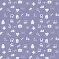 Medical seamless pattern Royalty Free Stock Photo