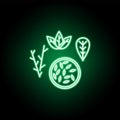 Medical, seed icon in neon style. Element of medicine illustration. Signs and symbols icon can be used for web, logo, mobile app,